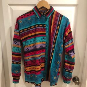 Navajo button up shirt